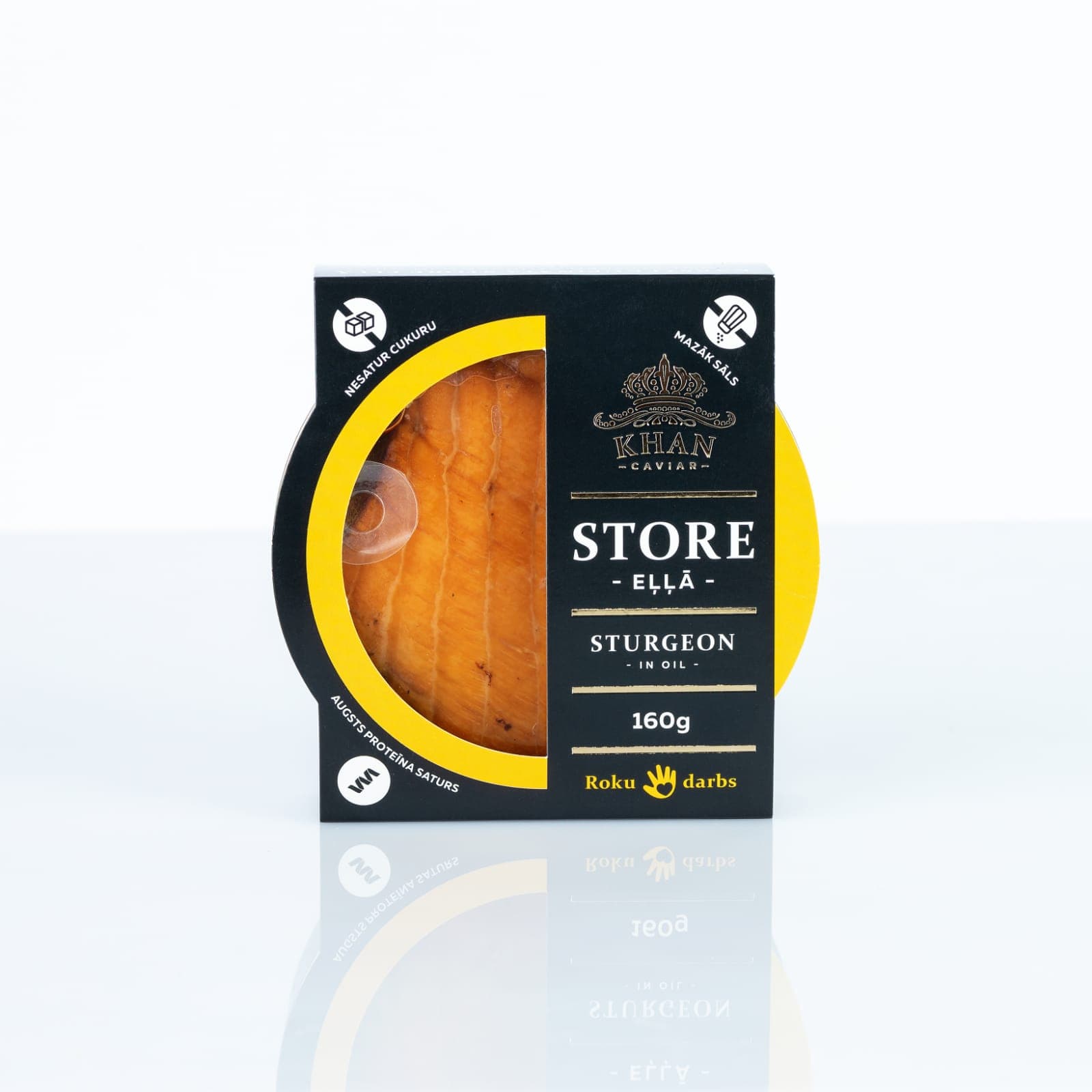 Hot Smoked Sturgeon in Oil