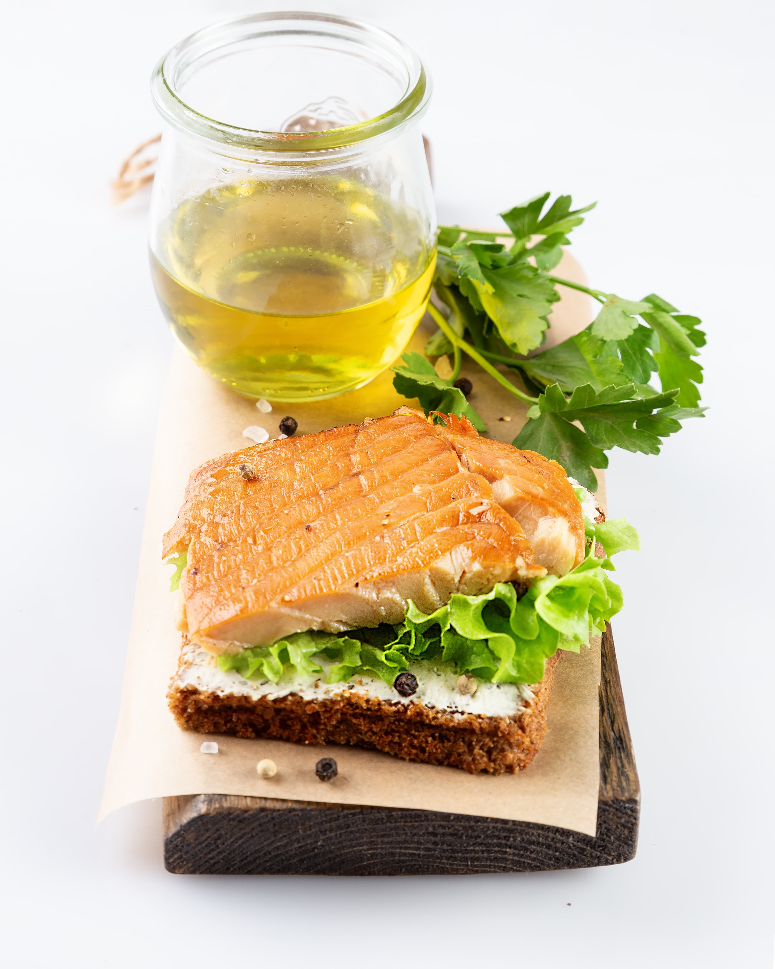 Hot Smoked Sturgeon in Oil